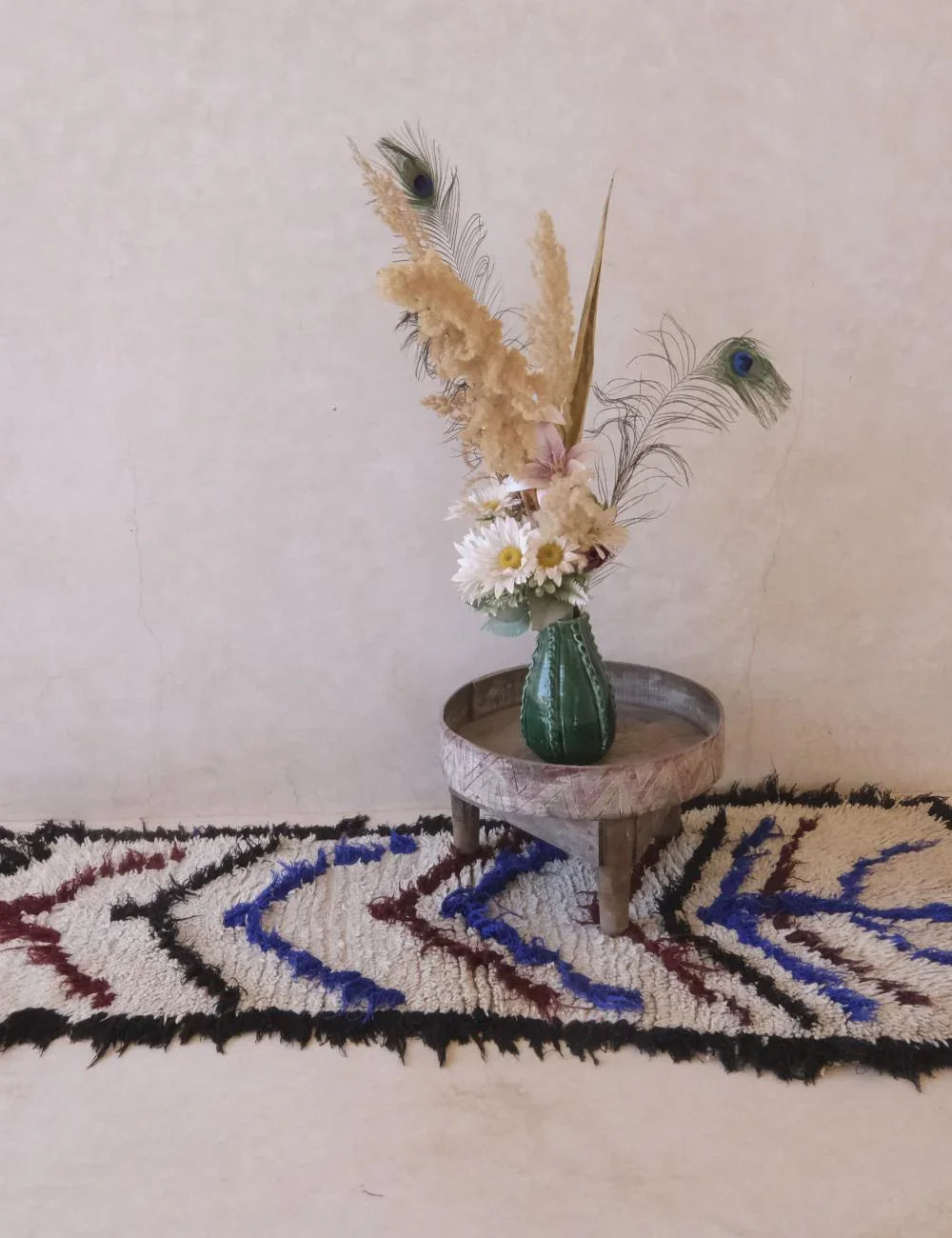 Moroccan Rug Decor 5.1 x 2.4 ft / 156 x 75 cm