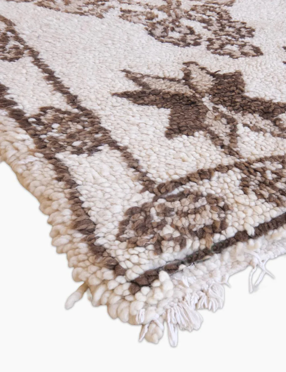 Beige Azilal Moroccan Rug 6.3 x 2.7 ft / 191 x 83 cm - Surcoma