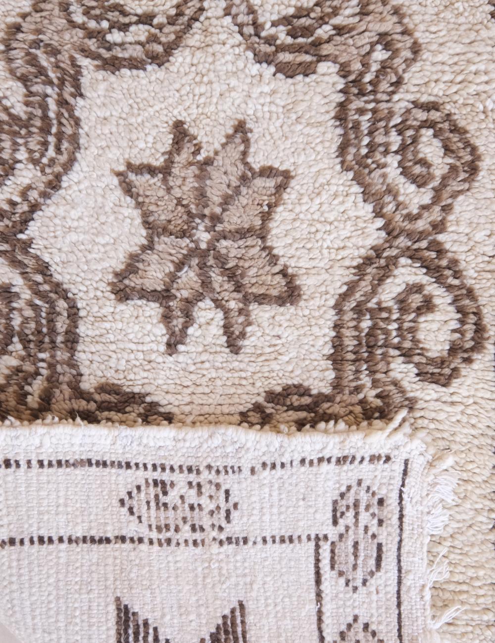 Beige Azilal Moroccan Rug 6.3 x 2.7 ft / 191 x 83 cm - Surcoma