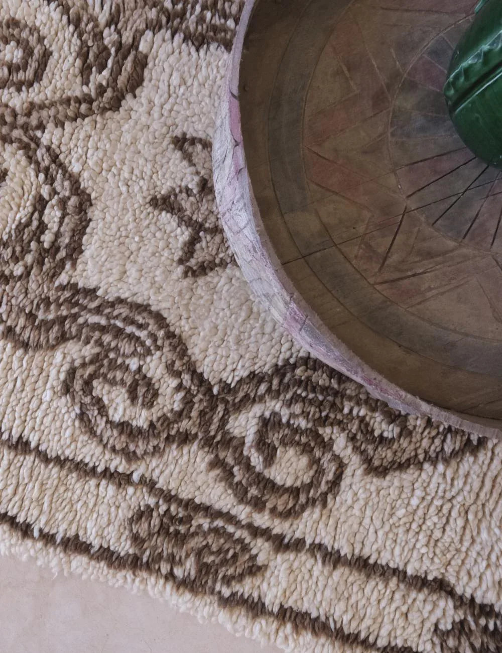 Beige Azilal Moroccan Rug 6.3 x 2.7 ft / 191 x 83 cm - Surcoma