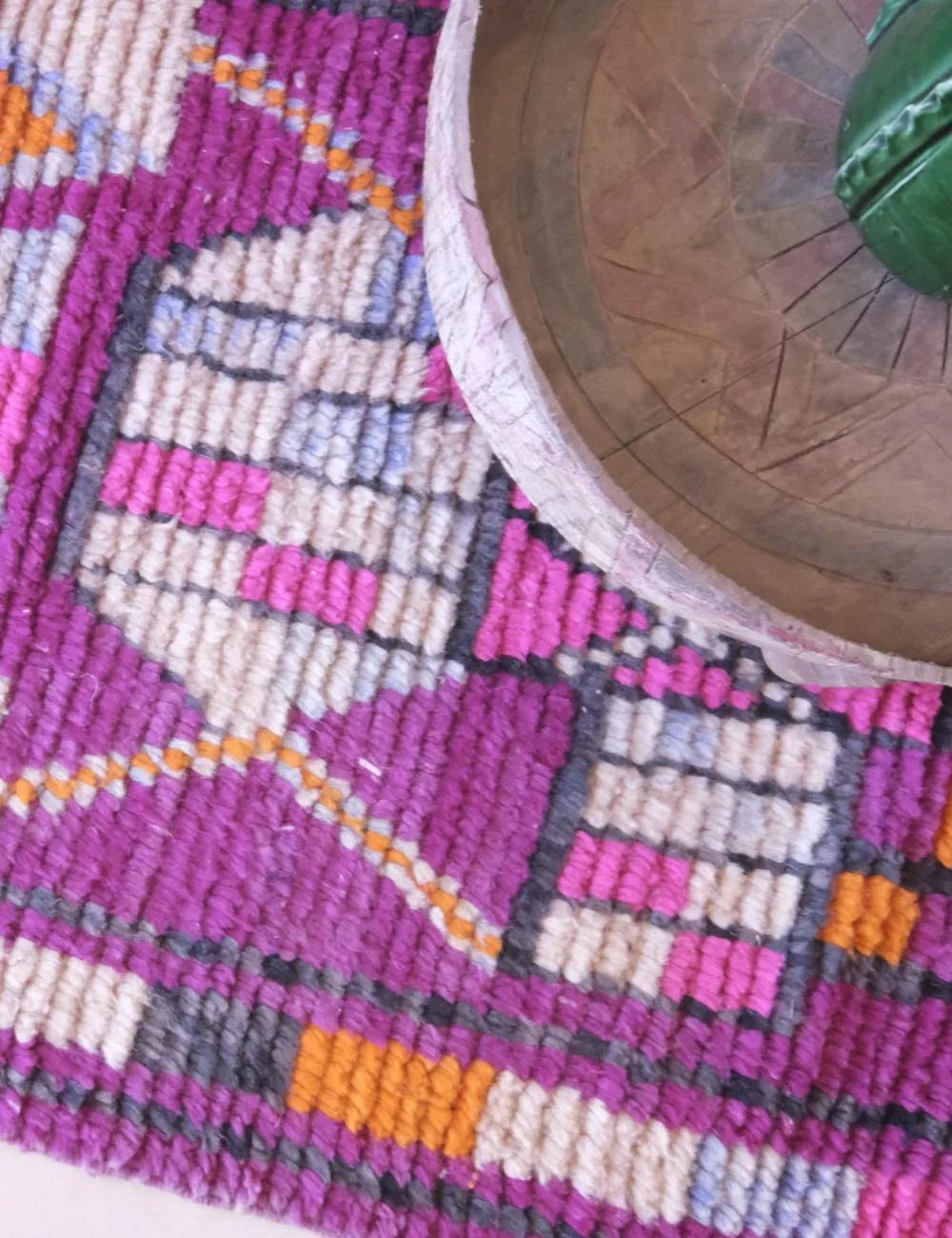 Berber pattern rug – detail of traditional motifs