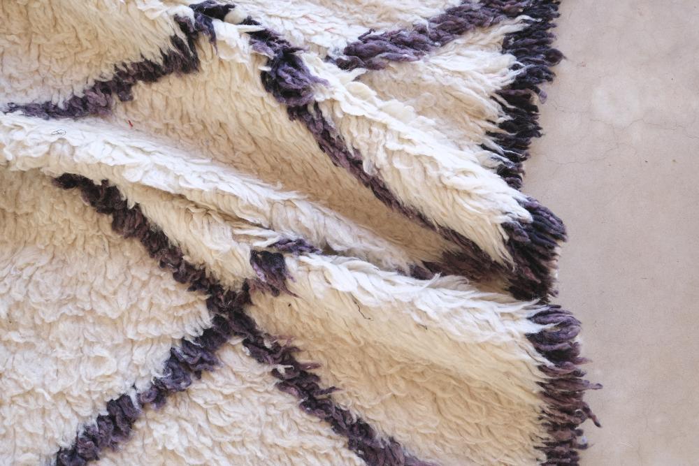 Morocan Beni Ourain Wool Rug 9.2 x 5.2 ft / 280 x 161 cm - Surcoma