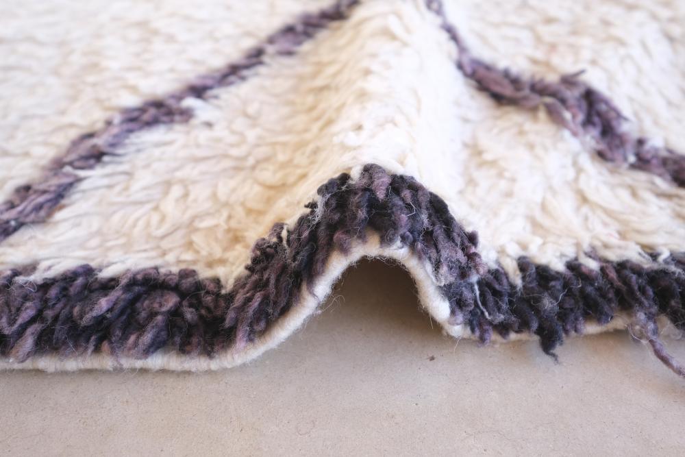 Morocan Beni Ourain Wool Rug 9.2 x 5.2 ft / 280 x 161 cm - Surcoma