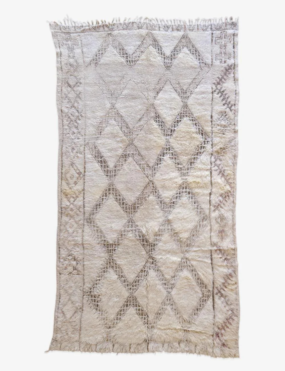 Beni Ourain Moroccan Rug 9.8 x 5.5 ft / 300 x 170 cm - Surcoma
