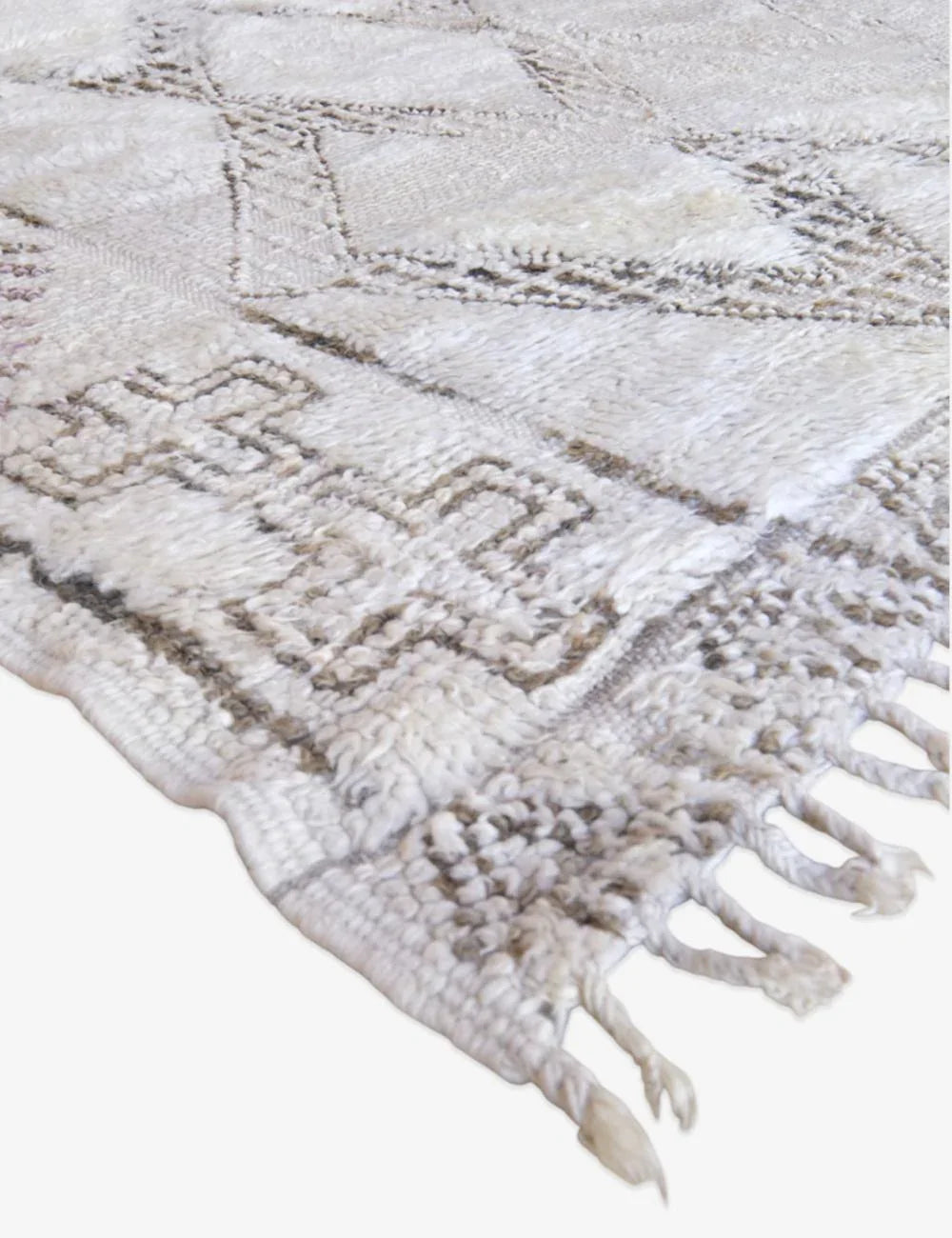 Beni Ourain Moroccan Rug 9.8 x 5.5 ft / 300 x 170 cm - Surcoma