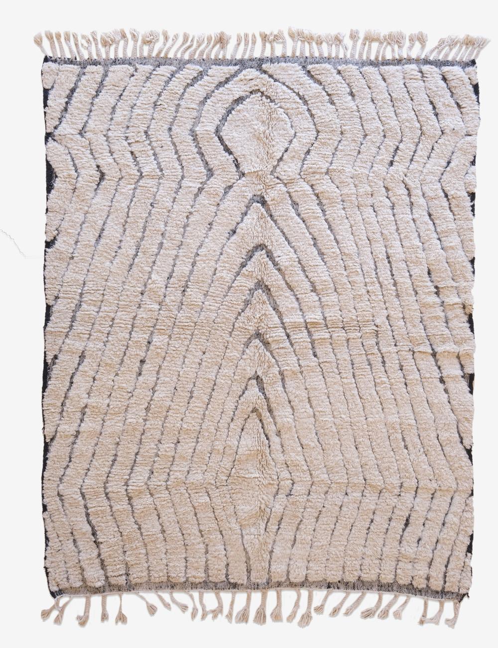 Beni Ourain Wool Rug 9.3 x 7 ft / 282 x 215 cm - Surcoma