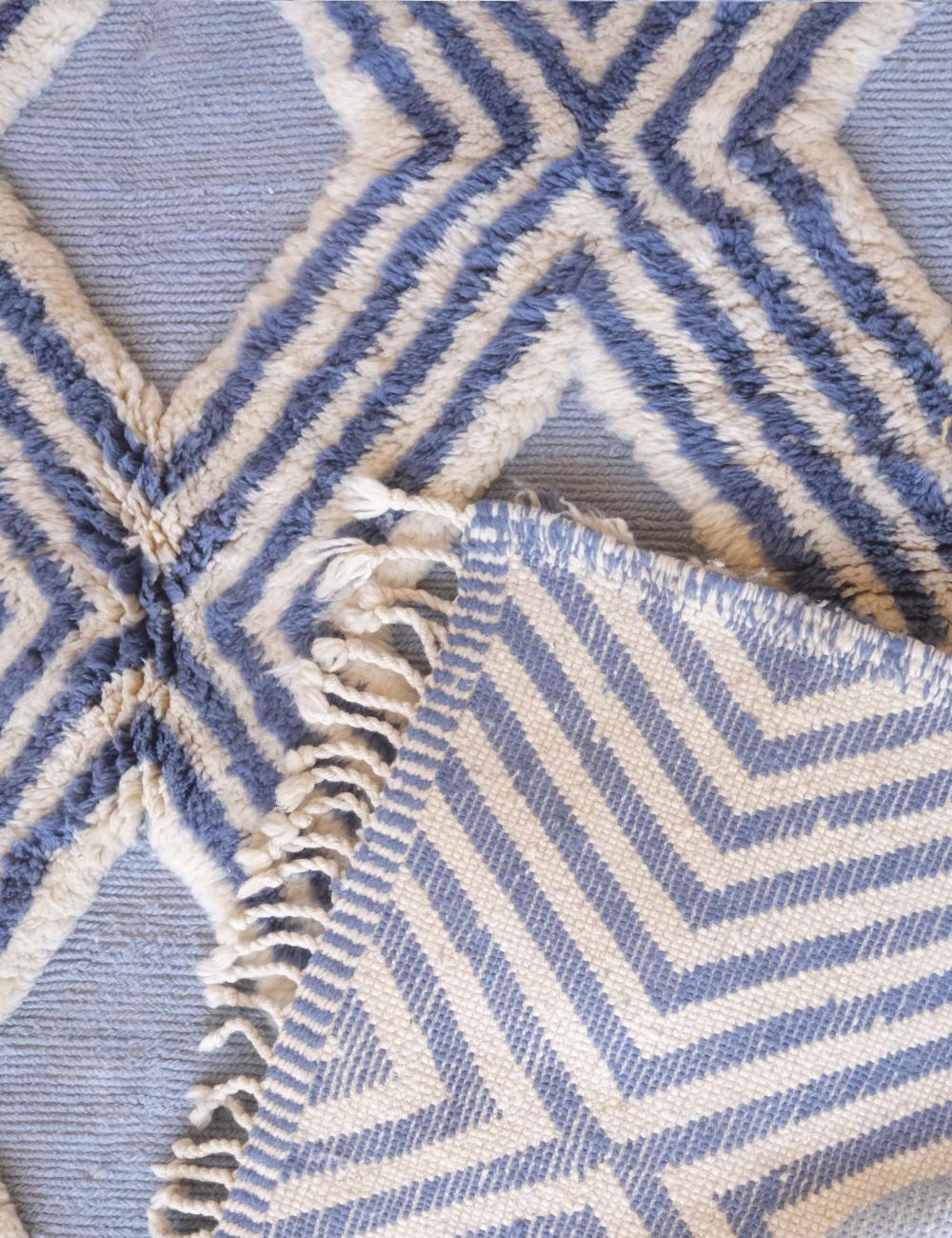 Blue Beni Mrirt Rug 10 x 6.8 ft / 306 x 210 cm - Surcoma