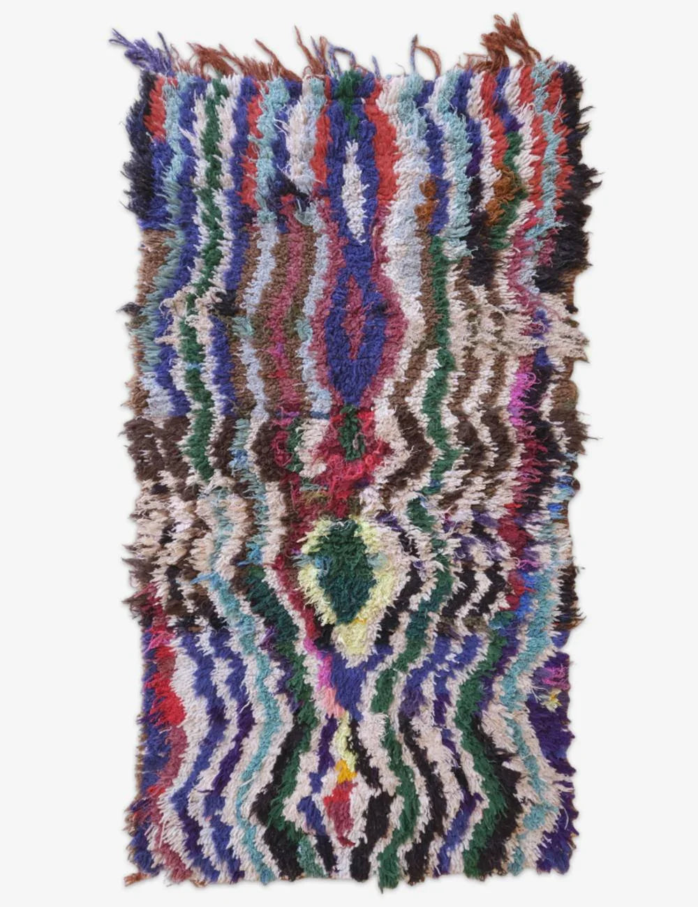 Boho Moroccan Rug 5.5 x 2.9 ft / 168 x 91 cm