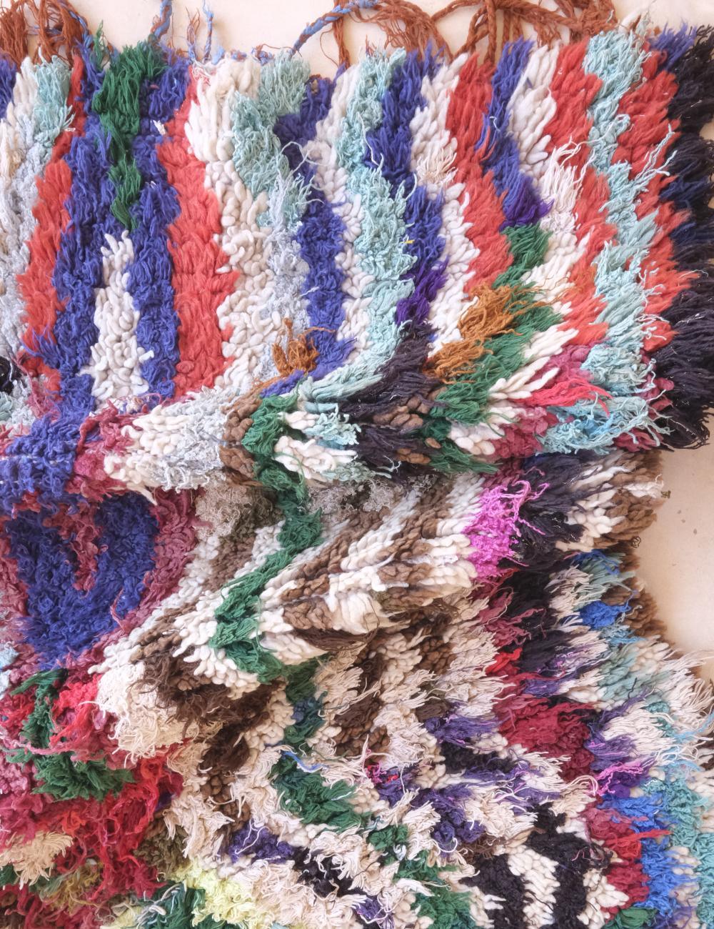 Boho Moroccan Rug 5.5 x 2.9 ft / 168 x 91 cm