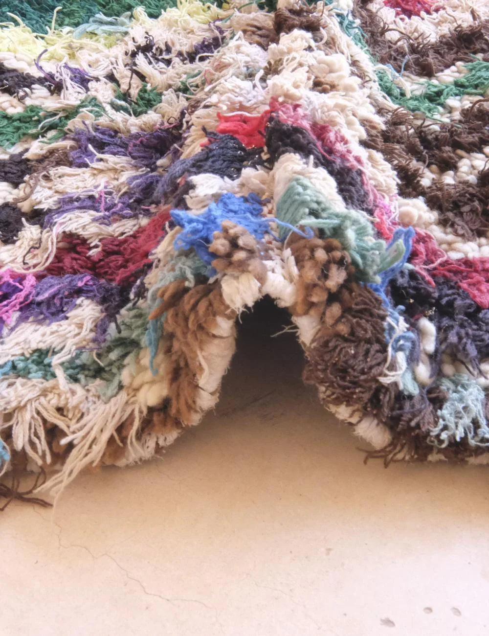 Boho Moroccan Rug 5.5 x 2.9 ft / 168 x 91 cm