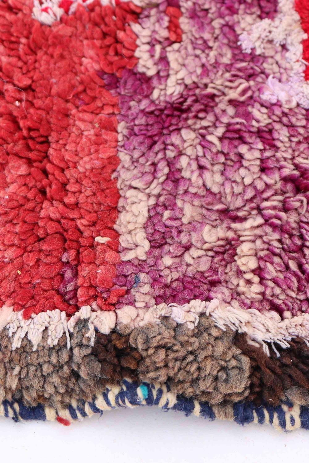 Moroccan Abstract Berber Runner Rug 8.9 x 3.6 ft / 270 x 112 cm - Surcoma