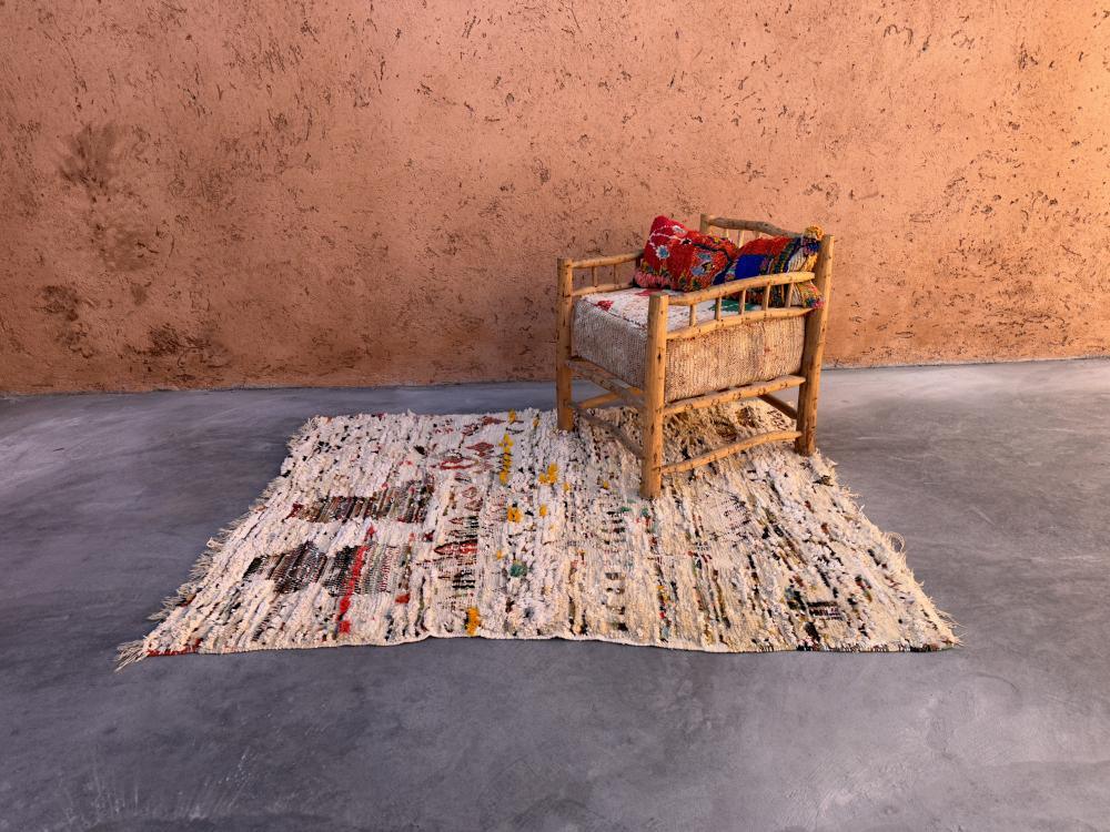Abstract Moroccan Rug 6.5 x 5.2 ft / 199 x 160 cm - Surcoma