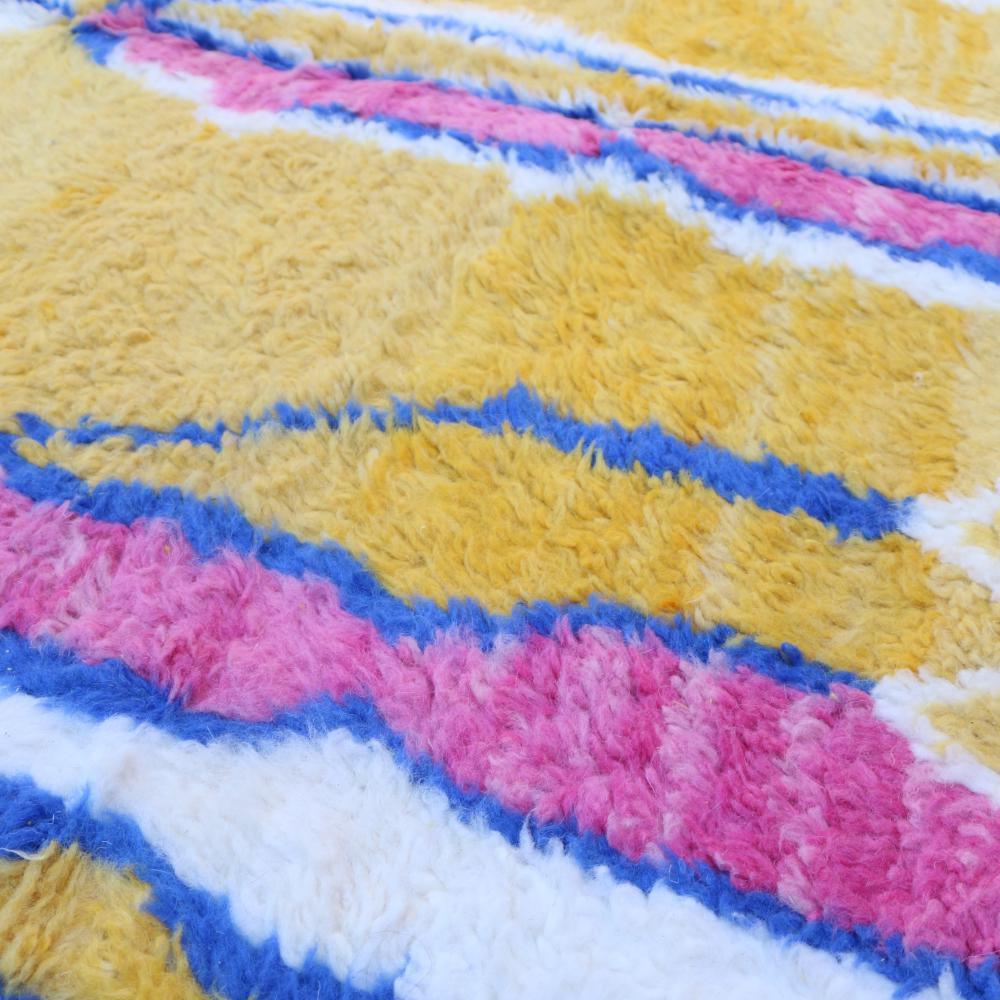 Moroccan Abstract Boujaad Wool Rug 8.5 x 4.7 ft / 259 x 145 cm - Surcoma