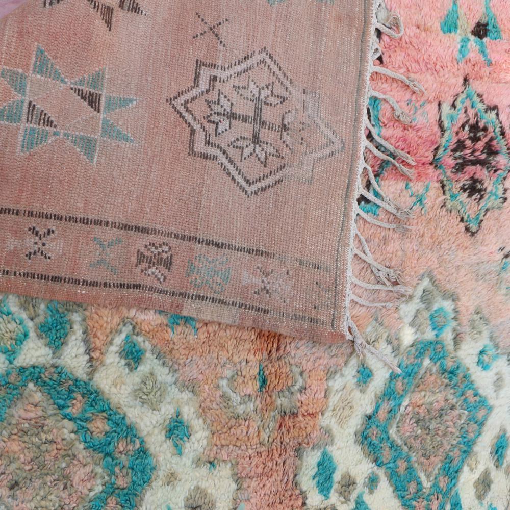 Moroccan Handknotted Boujad Wool Rug 12.2 x 6.43 ft / 371 x 196 cm - Surcoma