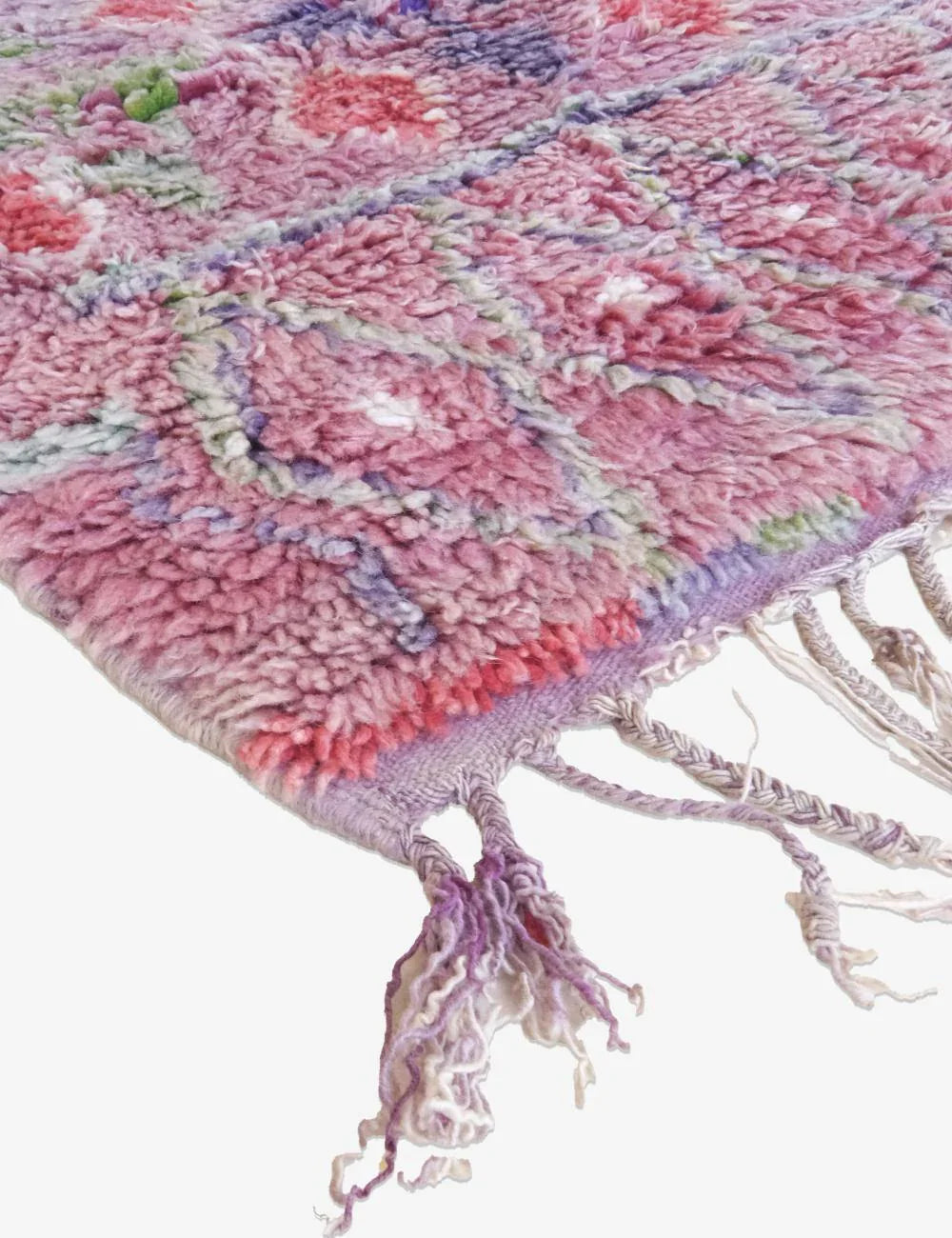Moroccan Berber Wool Rug 13.5 x 6.4 ft / 411 x 195 cm - Surcoma
