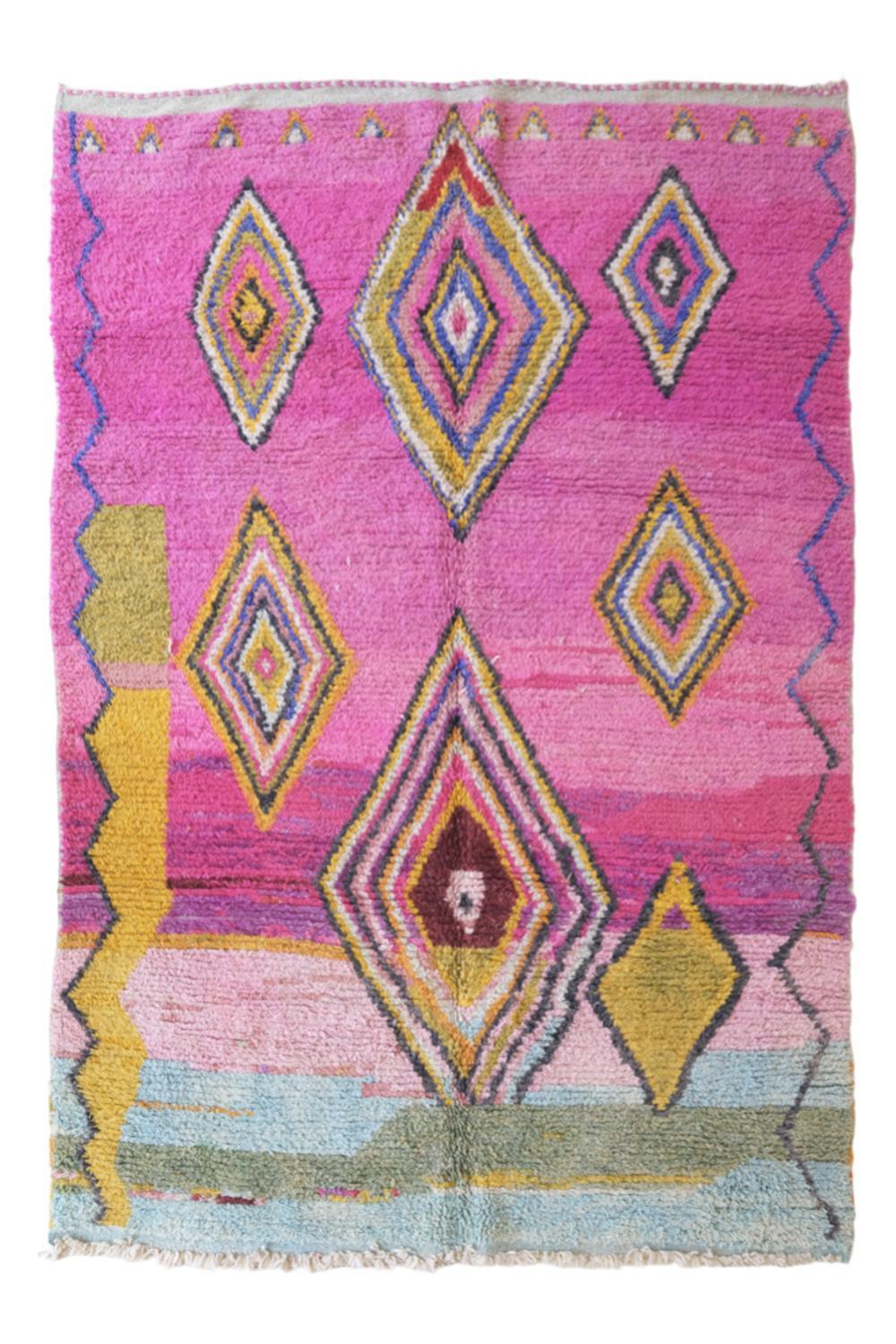 Moroccan Boujad Berber Carpet 9.3 x 6.3 ft / 283 x 193 cm - Surcoma