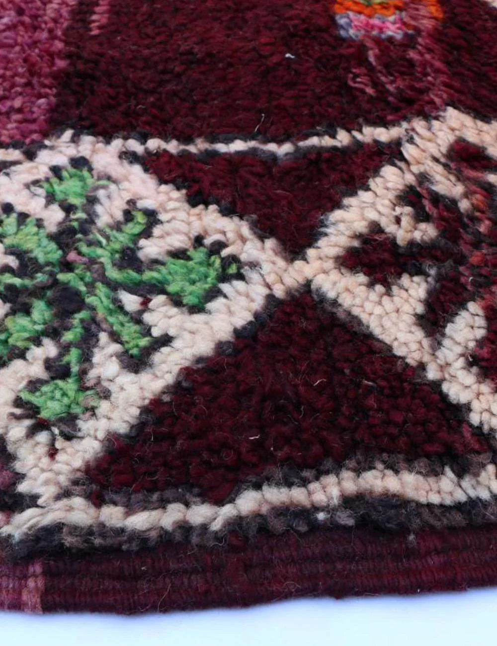 Moroccan Vintage Boujad Wool Rug 10.9 x 6.7 ft / 333 x 206 cm - Surcoma