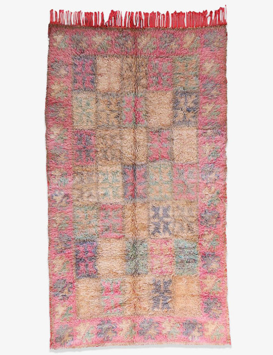 Vintage Boujad Moroccan Rug 8 x 4.4 ft / 243 x 136 cm - Surcoma