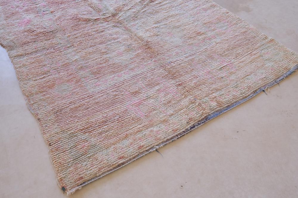Faded Pink Moroccan Rug 6.5 x 4.6 ft / 199 x 141 cm - Surcoma