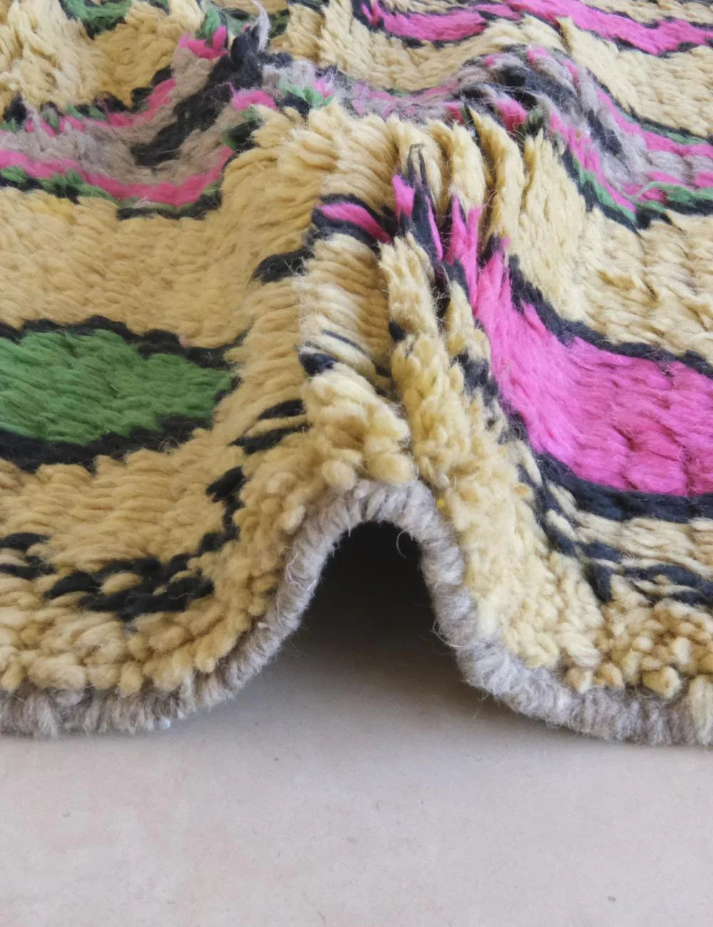 Boho Moroccan Runner Rug 11.2 x 2.4 ft / 340 x 76 cm