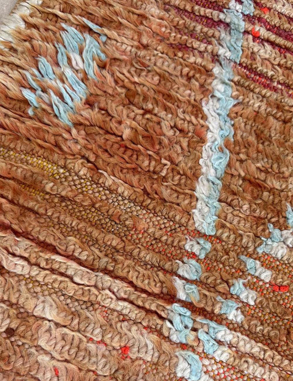 Ombré Berber Wool Runner Rug 9.8 x 3.2 ft / 300 x 98 cm