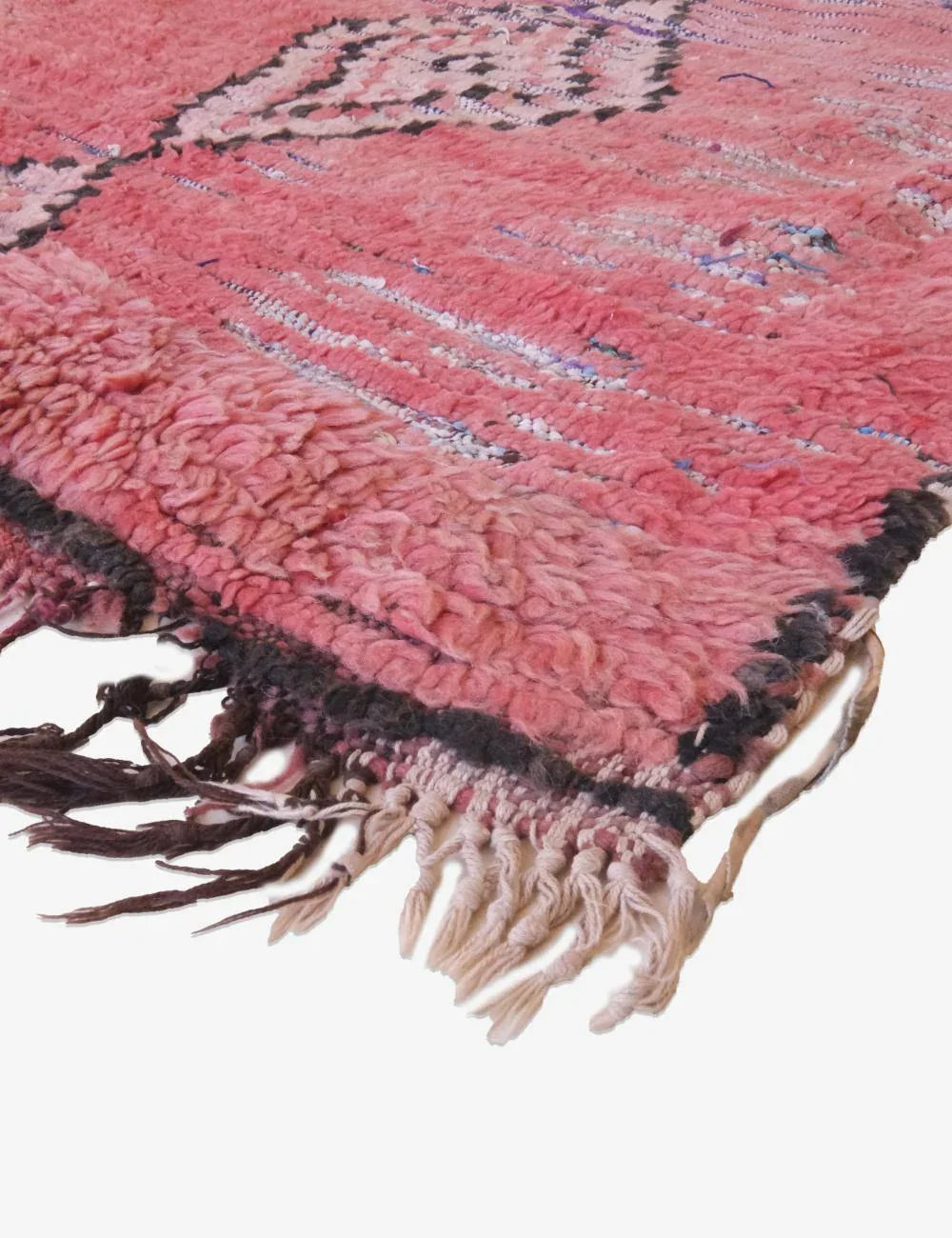 Faded Red Moroccan Runner Rug 8.3 x 2.8 ft / 253 x 87 cm - Surcoma