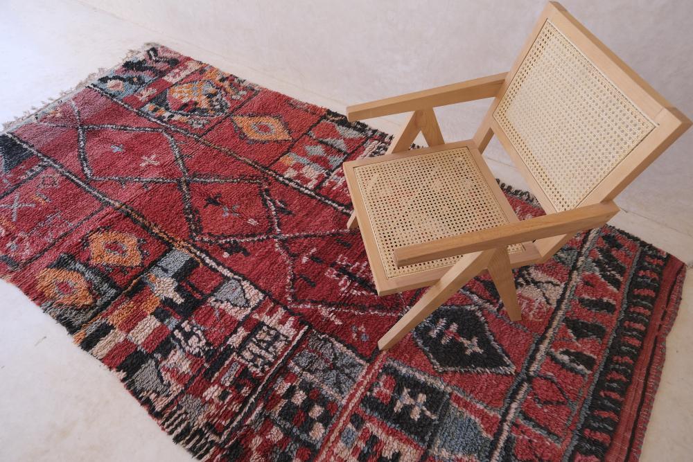 1990s Moroccan Abstract Wool Rug 10.6 x 5.2 ft / 323 x 159 cm - Surcoma