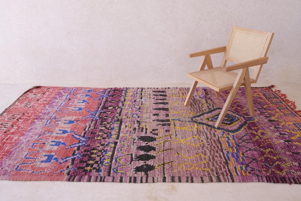 Abstract Moroccan Collectible Wool Rug 11 x 5.7 ft / 336 x 176 cm - Surcoma