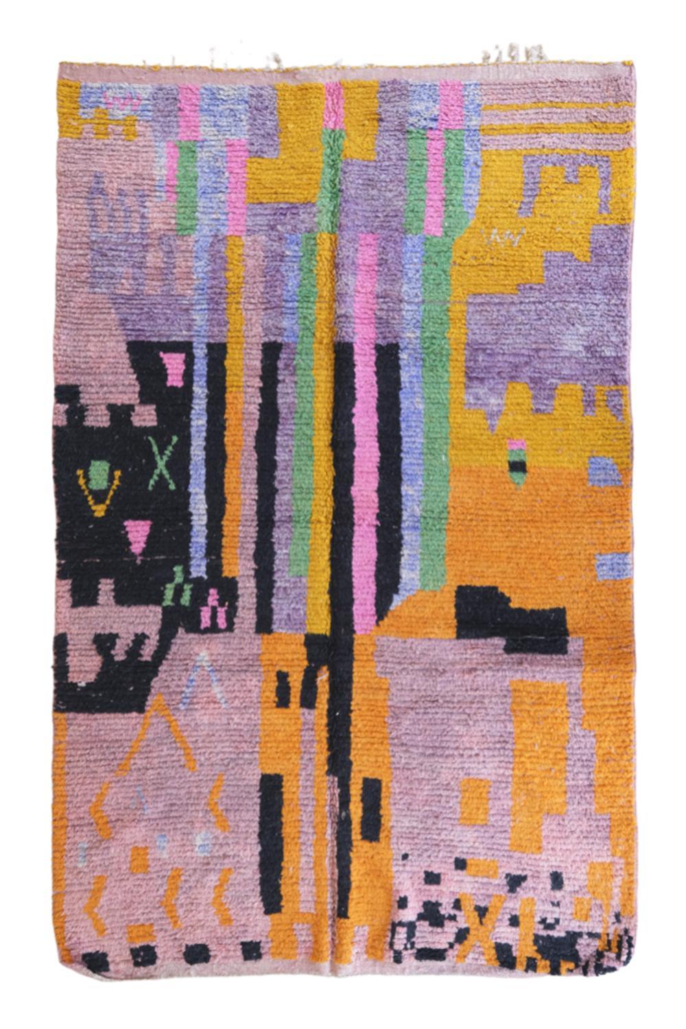 Moroccan Abstract Wool Rug 8.6 x 5.5 ft / 262 x 169 cm - Surcoma