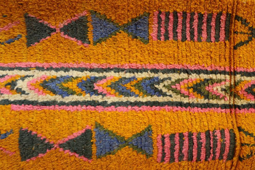 Moroccan Boujad Wool Runner Rug 12.8 x 2.3 ft / 391 x 72 cm - Surcoma