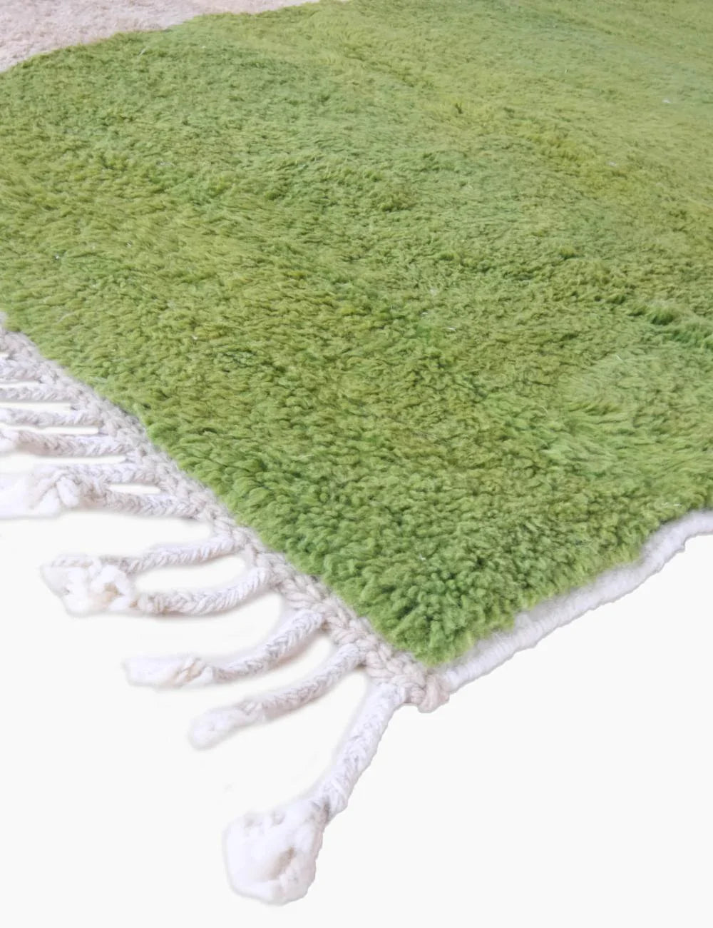 Olive Green Moroccan Rug 11.2 x 8.2 ft / 342 x 250 cm - Surcoma