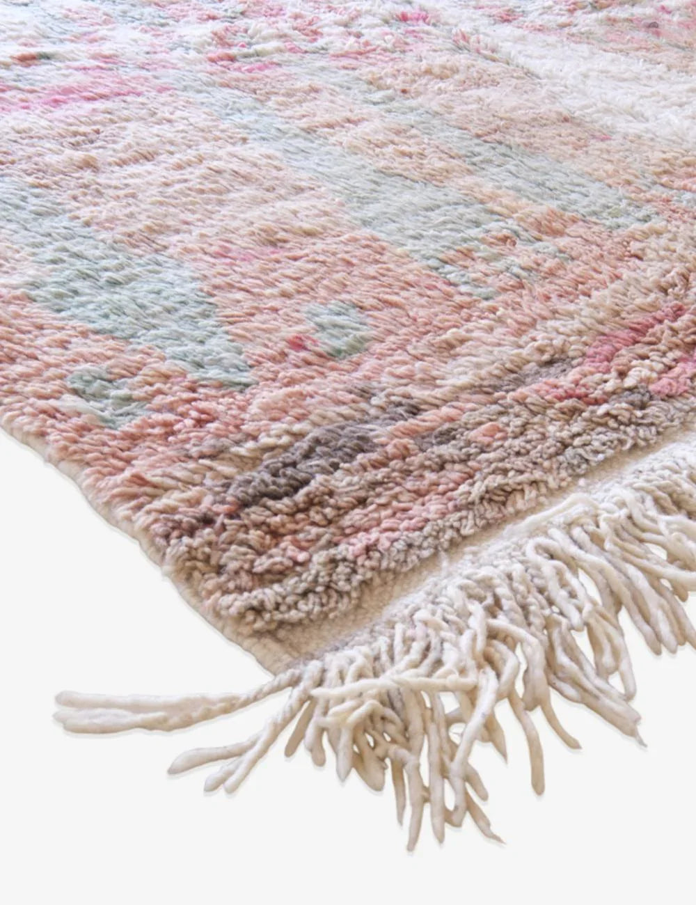 Neutral Moroccan Boujad Rug 10.1 x 6 ft / 308 x 184 cm - Surcoma