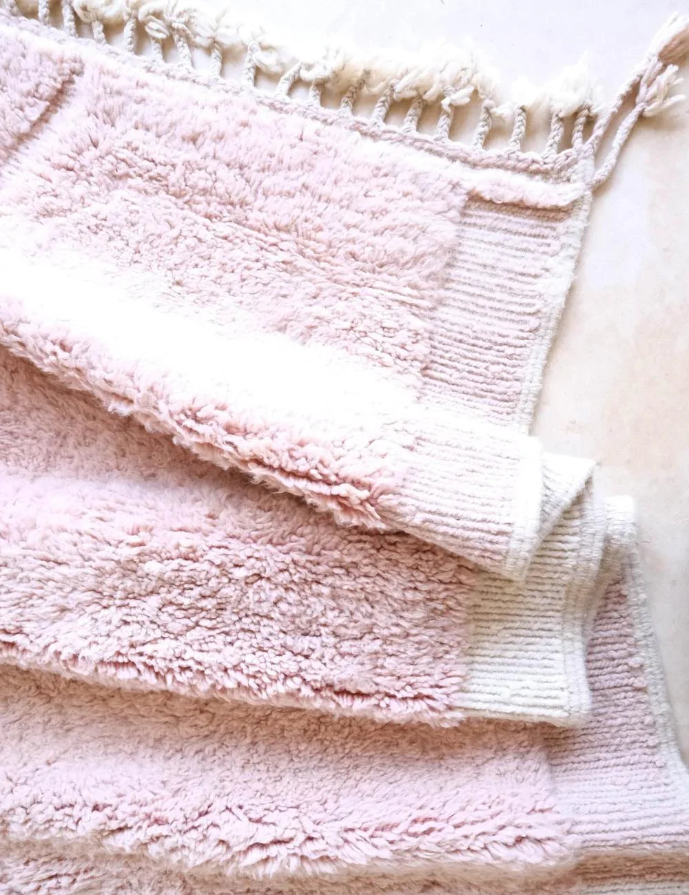 Soft Pink Moroccan Rug 11.5 x 8.8 ft / 350 x 269 cm - Surcoma