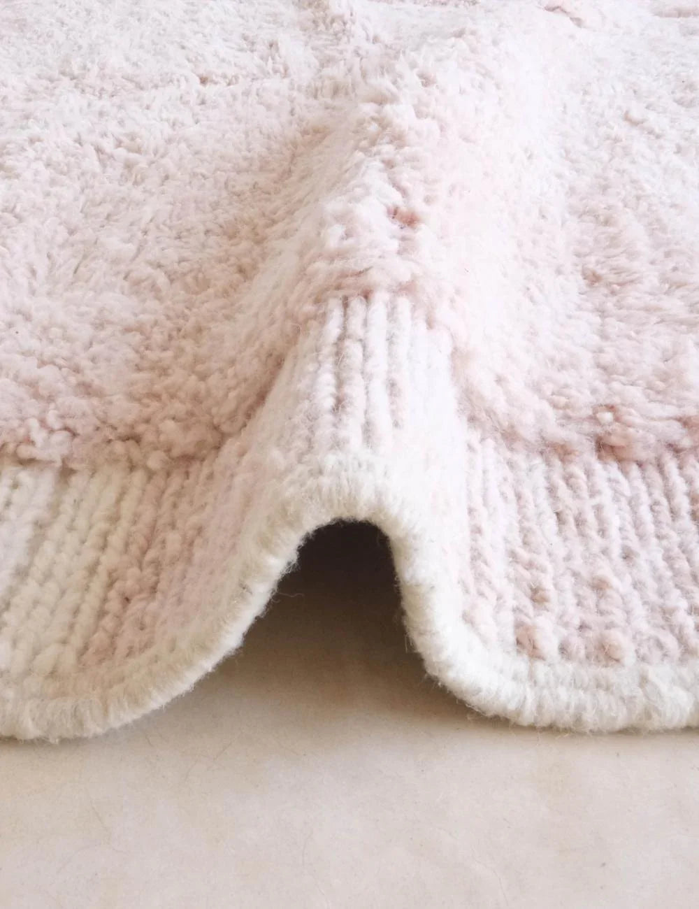 Soft Pink Moroccan Rug 11.5 x 8.8 ft / 350 x 269 cm - Surcoma