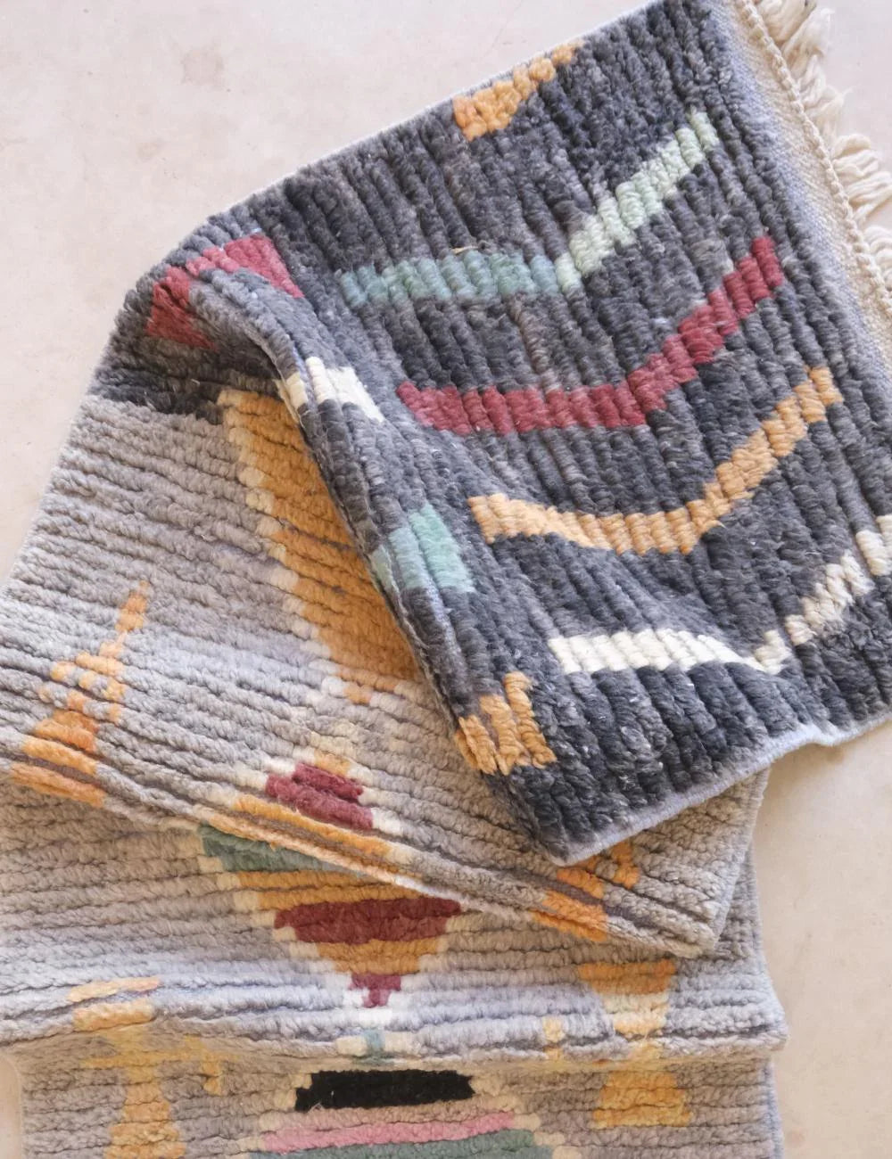 Boujad Moroccan Runner Rug 11.5 x 2.4 ft / 351 x 74 cm