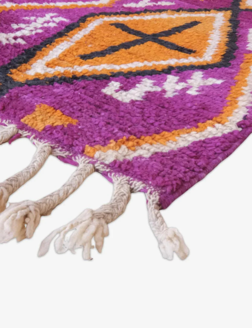 Bright Moroccan Magenta Runner Rug 16.6 x 2.5 ft / 505 x 79 cm