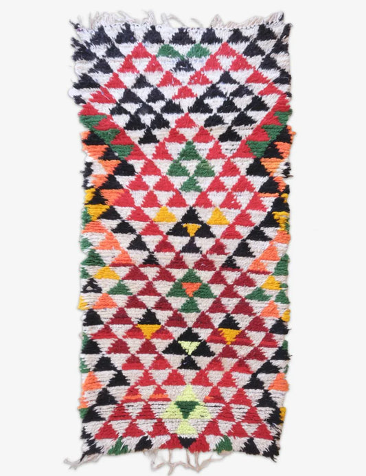 Bright Moroccan Rug 6.7 x 3.1 ft / 204 x 96 cm - Surcoma