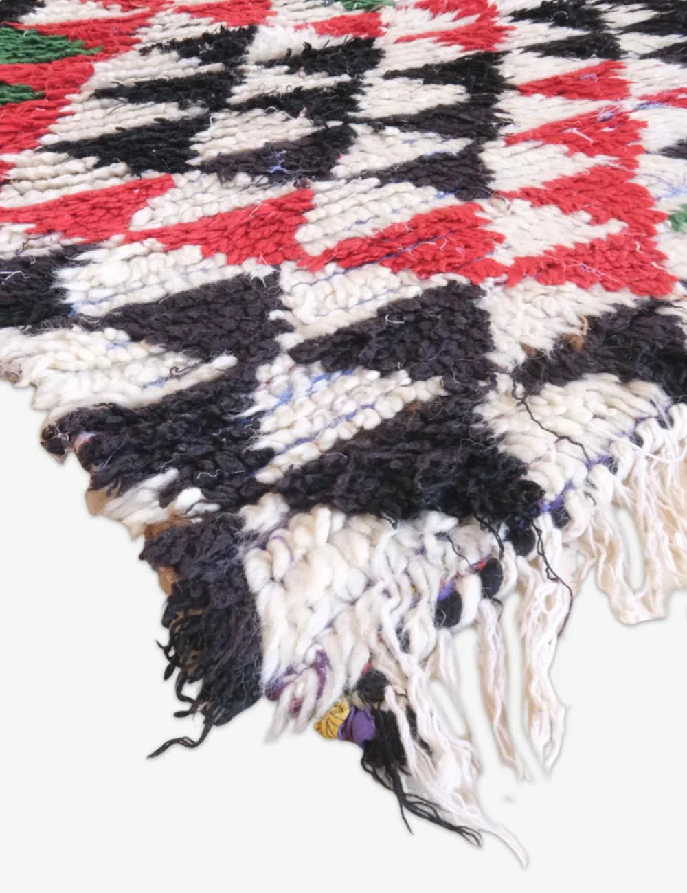 Bright Moroccan Rug 6.7 x 3.1 ft / 204 x 96 cm