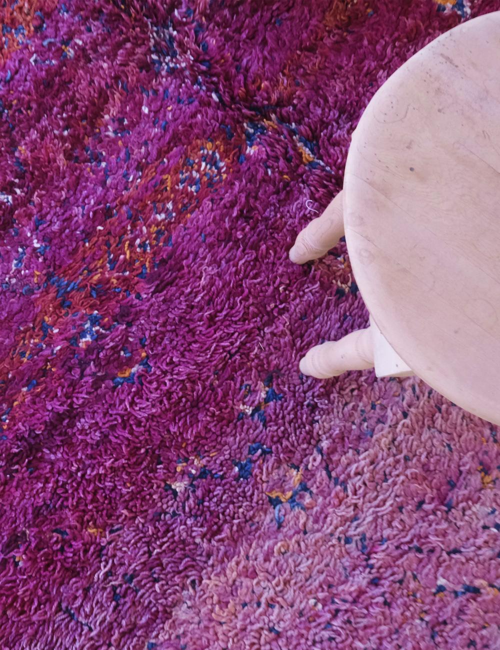 Sunset-Hued Vintage Collector Moroccan Rug 10.4 x 5.8 ft / 317 x 179 cm