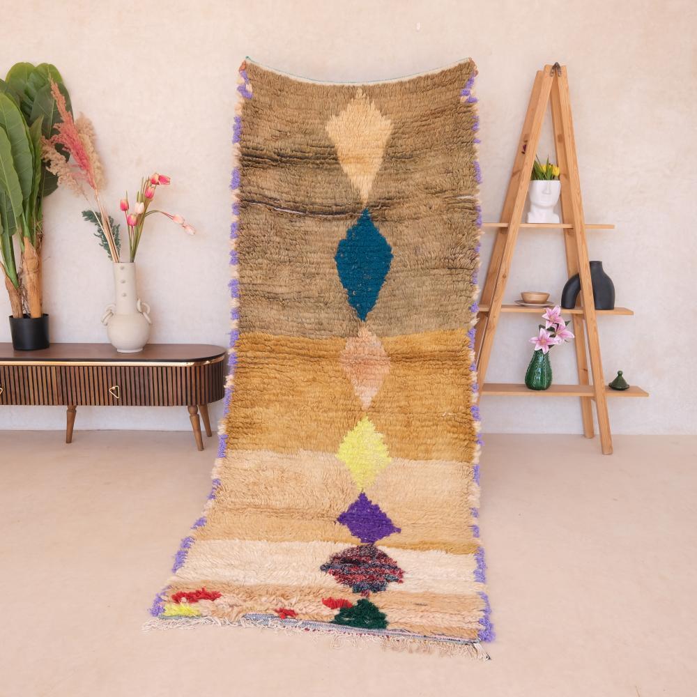 Moroccan Hallway Boujad Rug 9.1 x 3.6 ft / 276 x 111 cm - Surcoma