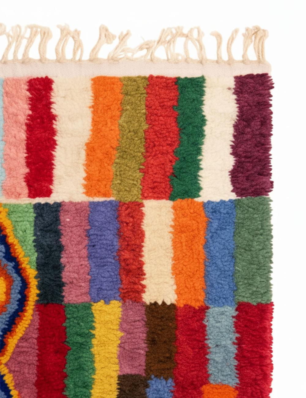 Colorful Custom Wool Rug - Echoes Of Love 08