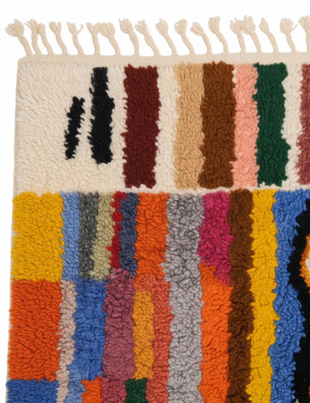 Colorful Custom Wool Rug - Echoes Of Love 09