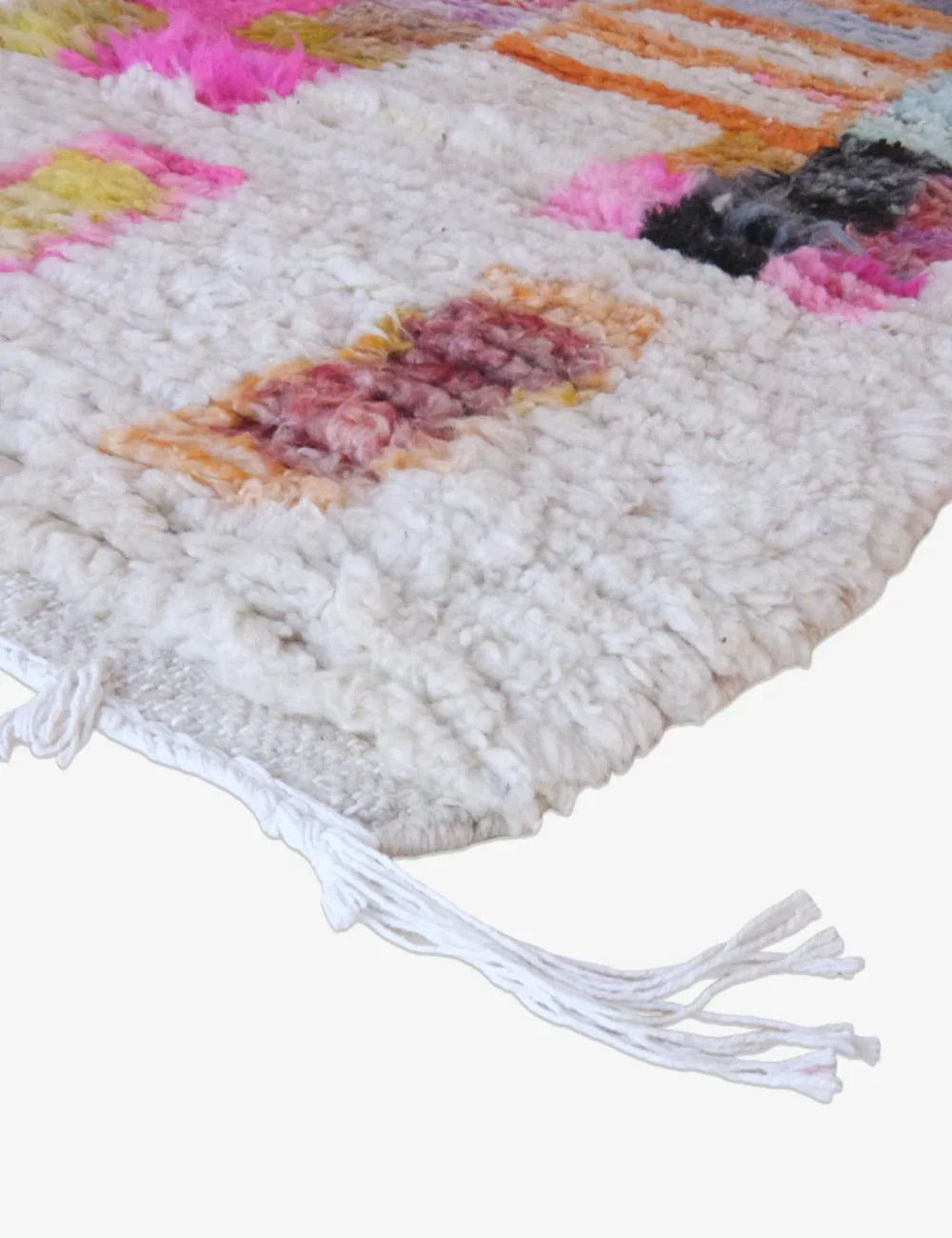 Colorful Hallway Moroccan Wool Rug 9.7 x 2.8 ft / 295 x 87 cm - Surcoma