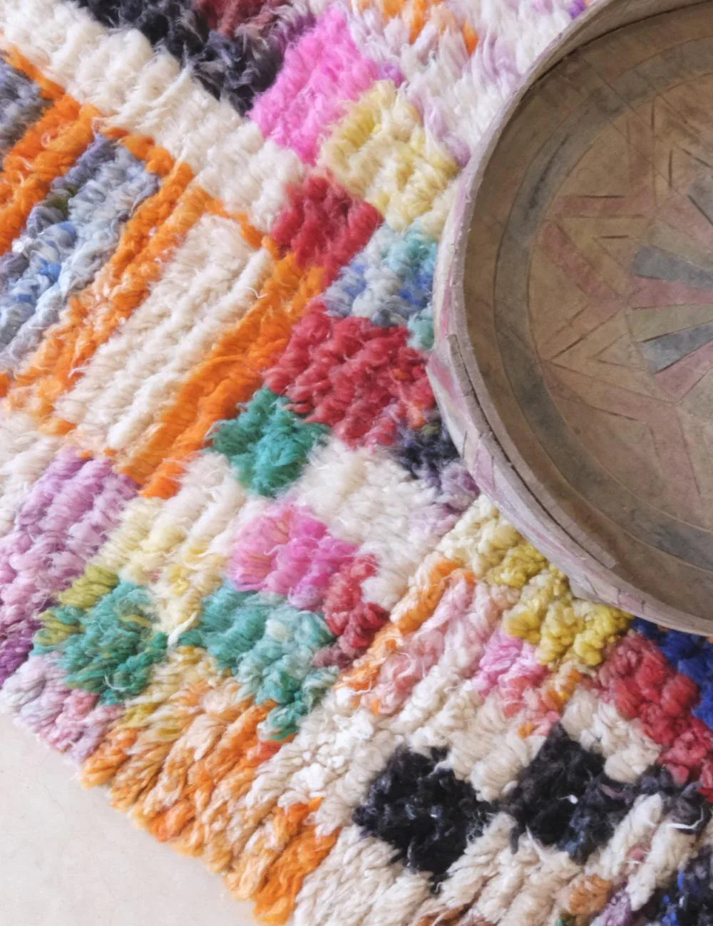 Colorful Hallway Moroccan Wool Rug 9.7 x 2.8 ft / 295 x 87 cm - Surcoma