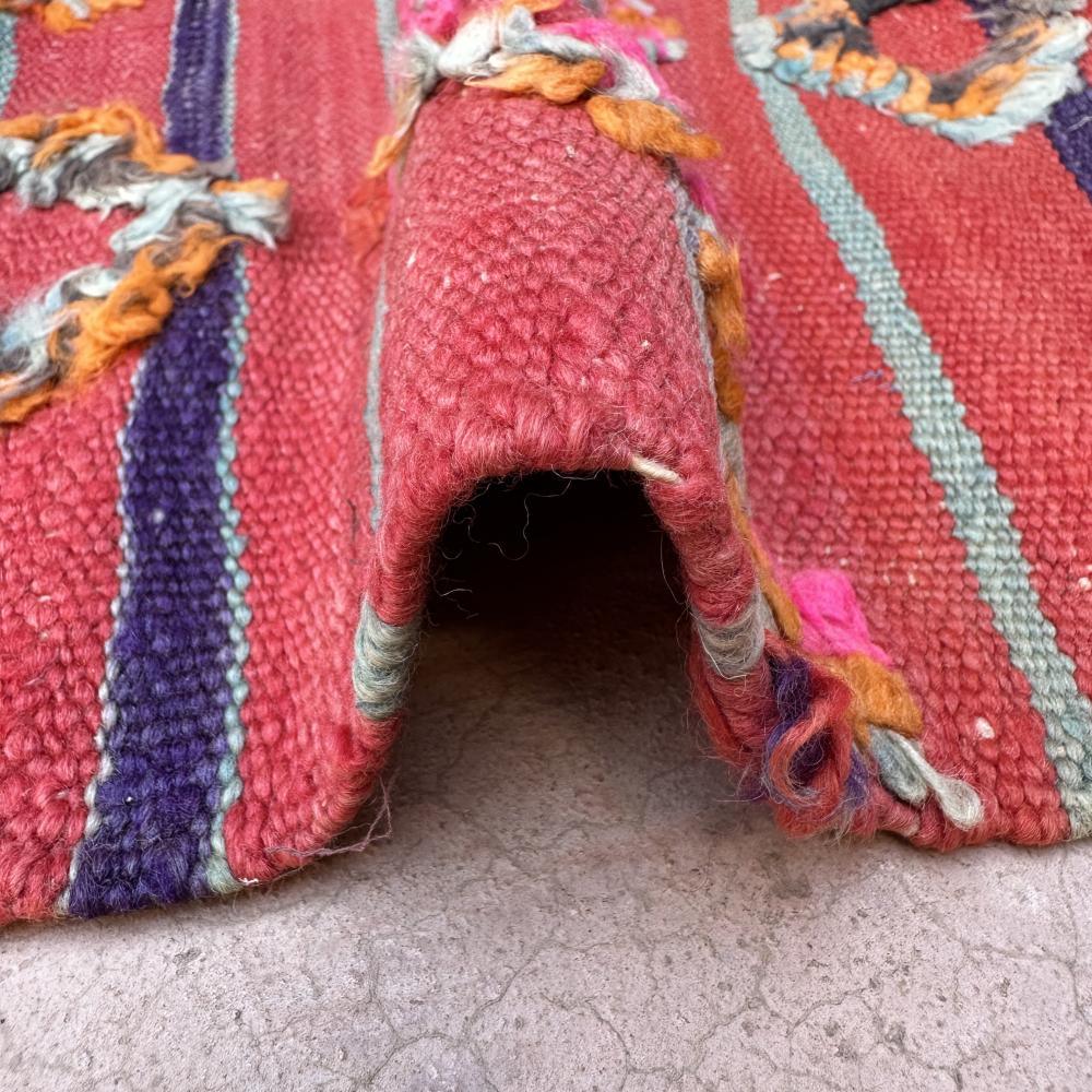 Moroccan colorful kilim talsint 7.2 x 4.5 ft / 220 x 138 cm - Surcoma