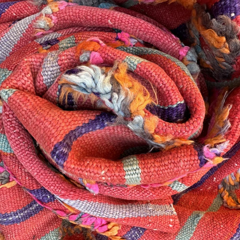Moroccan colorful kilim talsint 7.2 x 4.5 ft / 220 x 138 cm - Surcoma