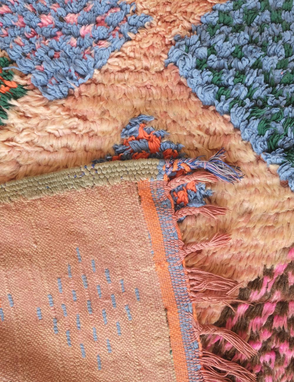 Colorful Moroccan Berber Rug 6.7 x 5.1 ft / 205 x 156 cm - Surcoma