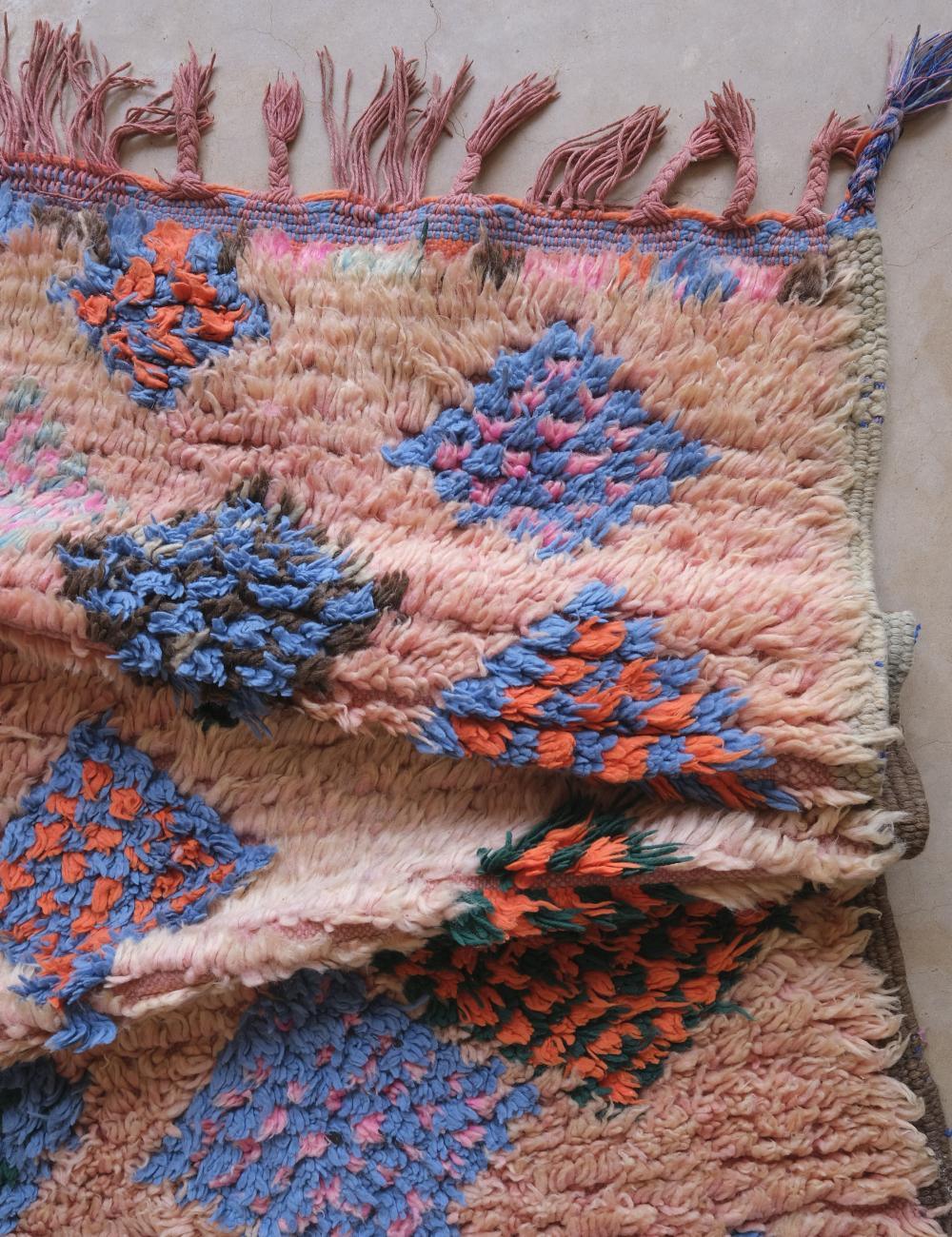 Colorful Moroccan Berber Rug 6.7 x 5.1 ft / 205 x 156 cm - Surcoma