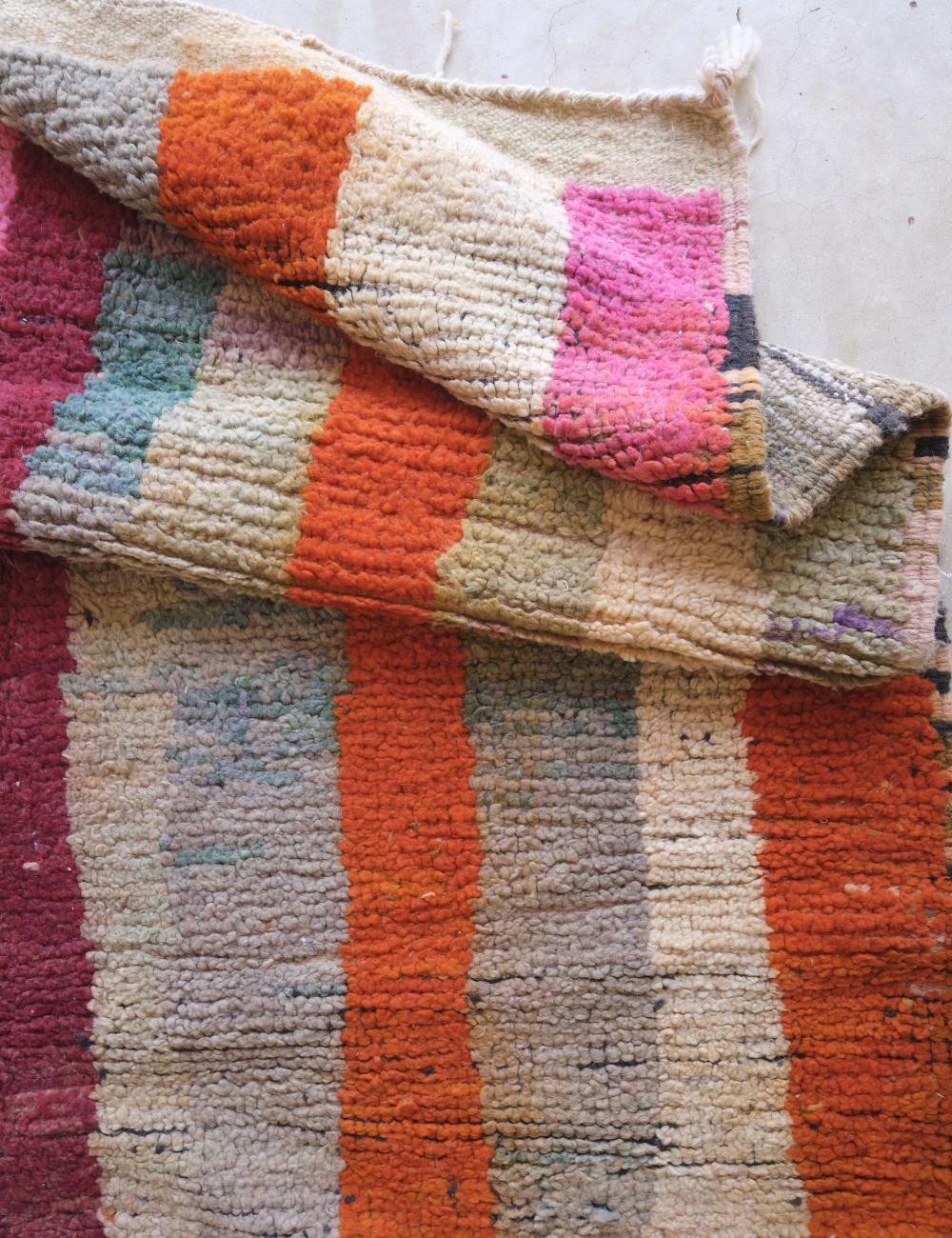 Colorful Moroccan Boujad Wool Rug 8.2 x 5.4 ft / 251 x 166 cm - Surcoma