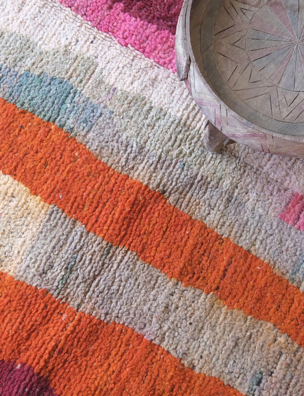 Colorful Moroccan Boujad Wool Rug 8.2 x 5.4 ft / 251 x 166 cm - Surcoma